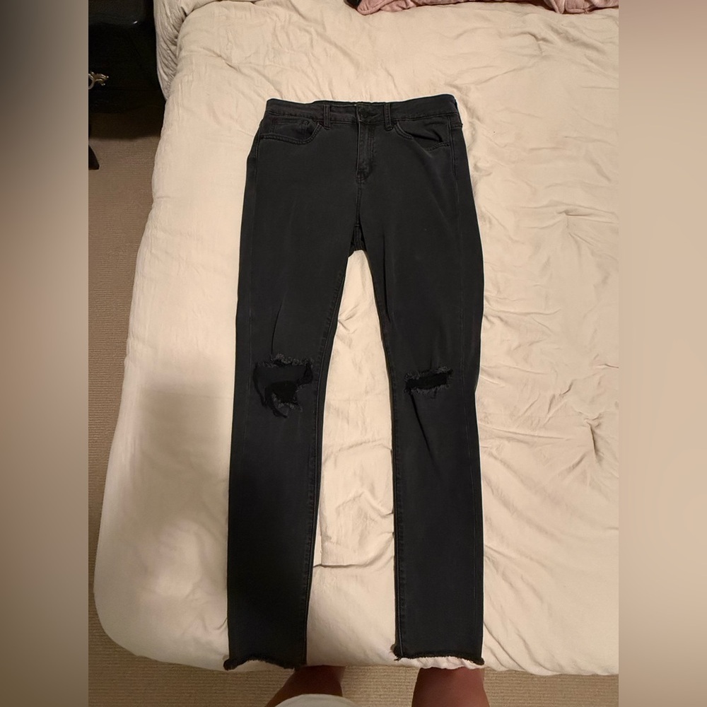Just USA Black Distressed Skinny Jeans